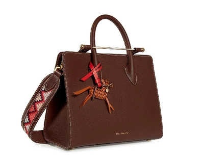 Ss20 The Strathberry Midi Tote In Riding School Chocolate