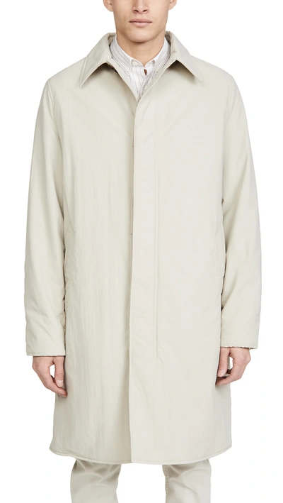 Ami Alexandre Mattiussi Padded Mac Coat In Neutrals