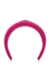 Prada Silk-satin Headband In Fuchsia