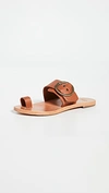 Beek Swift Toe Ring Sandals In Brown