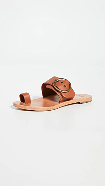 Beek Swift Toe Ring Sandals In Brown