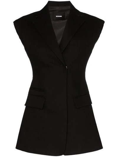 We11 Done We11done Sleeveless Tailored Blazer In Black