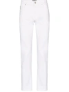 Versace Schmale Jeans Mit Geradem Bein In White