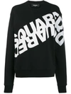 Dsquared2 Cotton Crew-neck Sweatshirt In Black