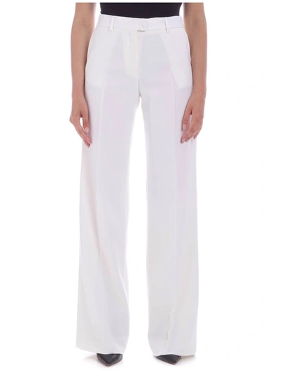 Paul Smith High-waisted Wide Leg Trousers In White