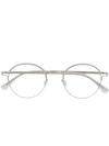 Mykita X Maison Margiela Round-frame Sunglasses In Grey