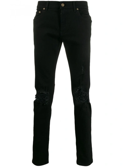 Dolce & Gabbana Mid-rise Skinny Jeans In Black