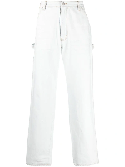 Maison Margiela Straight-leg Denim Jeans In White