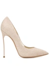 Casadei Blade Pointed Pumps In Gold