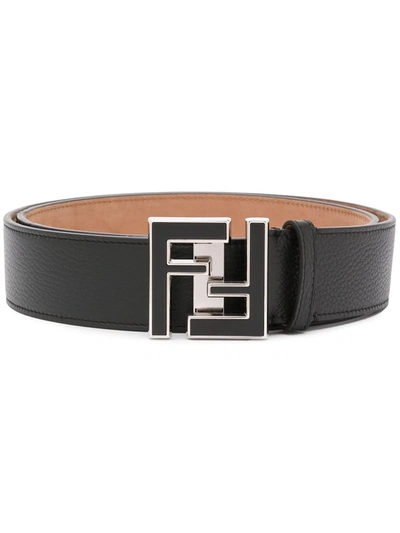 Fendi Ff Buckle Belt In Black