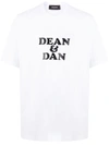 Dsquared2 Dean & Dan Print T-shirt In White
