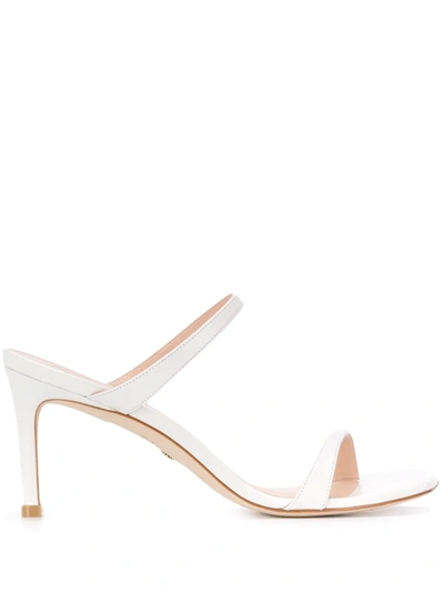 Stuart Weitzman Open Top Sandals In White