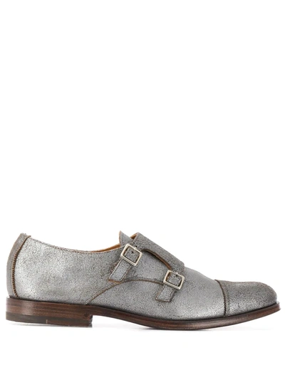 Henderson Baracco Double-strap Monk Shoes In Silver