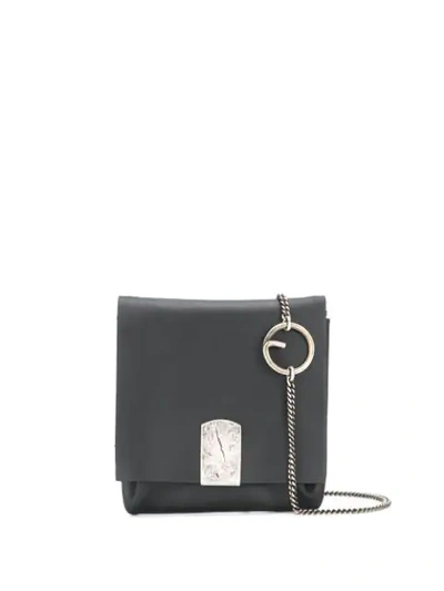 Werkstatt:münchen Traces Chain-embellished Wallet In Black