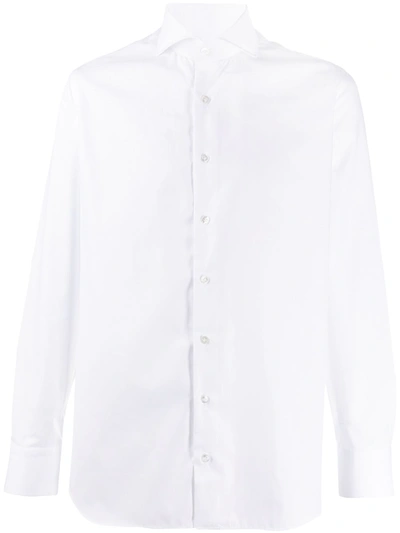 Lardini Spread Collar Buttoned Shirt In White