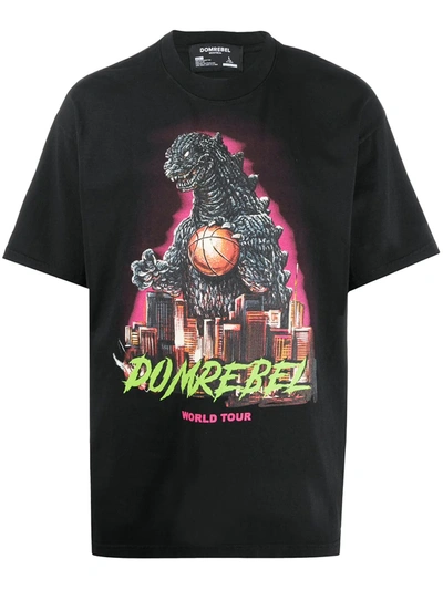 Domrebel Dribbling Beast T-shirt In Black