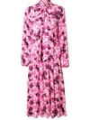 N°21 Floral Scarf Detail Dress In Pink