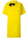 N°21 Asymmetric Bow Dress In Yellow