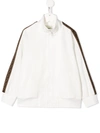 Fendi Teen Ff Trim Track Jacket In White