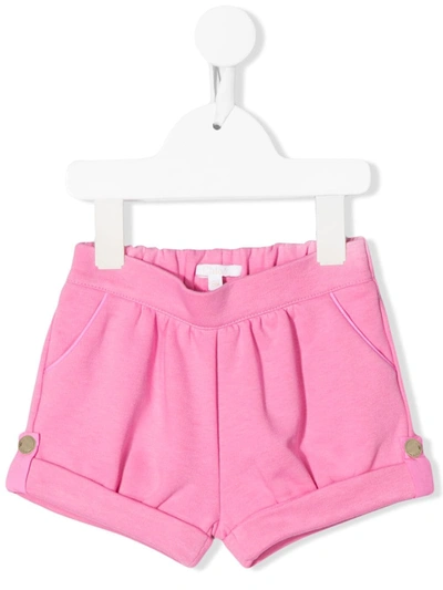 Chloé Babies' Elasticated Shorts In Fucsia