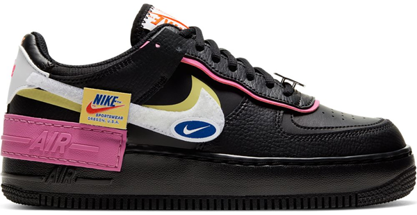 air force 1 black pink