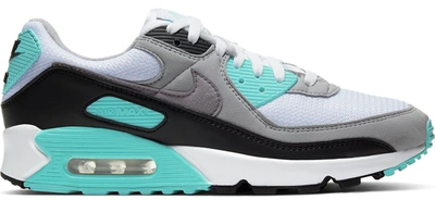 Pre-owned Nike  Air Max 90 Recraft Turquoise In White/particle Grey-black-turquoise