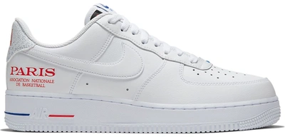Pre-owned Nike Air Force 1 Low Nba Paris Game In White/white | ModeSens
