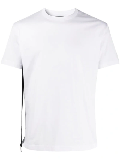 Les Hommes Belt Strap T-shirt In White