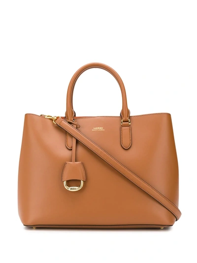 Lauren Ralph Lauren Dryden Marcy Tote Bag In Brown