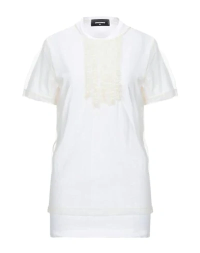 Dsquared2 Polo Shirts In Ivory