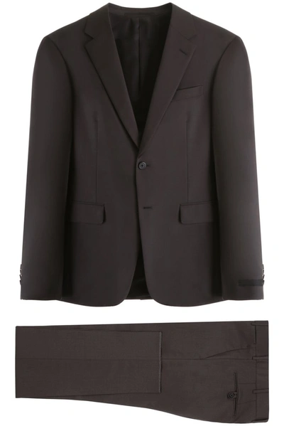 Prada Two-piece Cotton Suit In Black