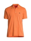 Isaia Piqué Polo In Orange