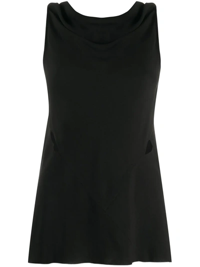 Rick Owens Open Back Tank Top In Black