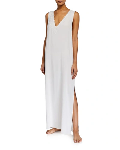 La Perla Bella V-neck Nightgown In White