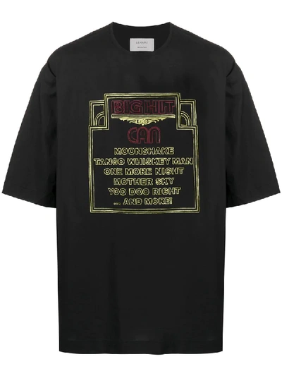 Lemaire Big Hit Print T-shirt In Black