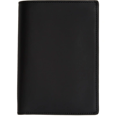 Maison Margiela Black Integrated Zip Pouch Bifold Wallet In T8013 Black