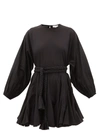 Rhode Ella Cotton Mini Dress In Black