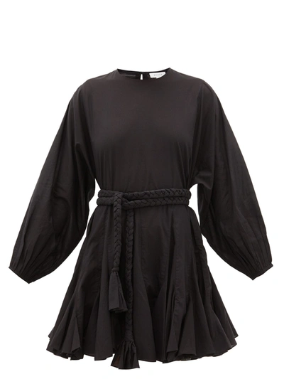 Rhode Ella Cotton Mini Dress In Black