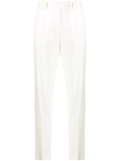 Racil Dressing Gownrt High-rise Pleated Crepe Trousers In Ivory