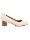 Aquatalia Women's Pasha Weatherproof Raffia Pumps In Natural