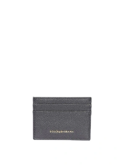 Dolce & Gabbana Card Holder Devotion Wallet In Black