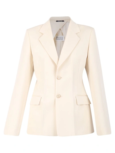 Maison Margiela Single-breasted Jacket In White