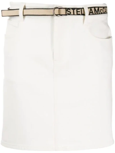 Stella Mccartney Skirt In White Denim