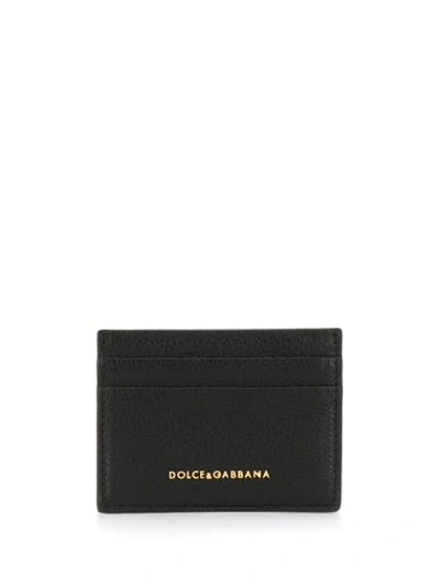 Dolce & Gabbana Logo Cardholder In Black