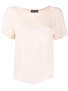 Emporio Armani Short Sleeve Blouse In Pink