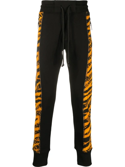 Versace Jeans Couture Contrasting Band Track Pants In Black