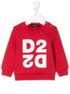 Dsquared2 Babies' Kids Sweatshirt With Print In Rosso