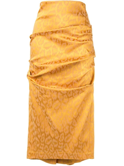 Acler Honor Skirt In Yellow