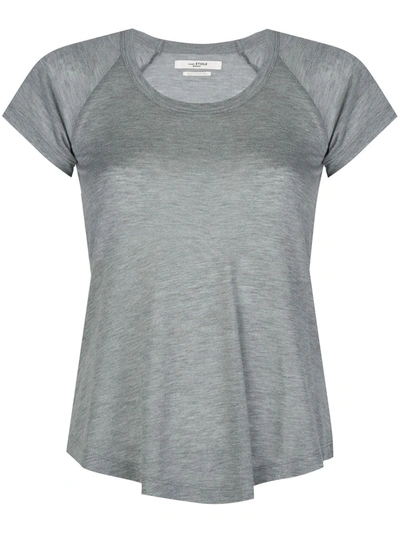 Isabel Marant Étoile Anette Scoop Neck T-shirt In Grey