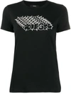 Diesel Spiked Logo Print T-shirt In Black